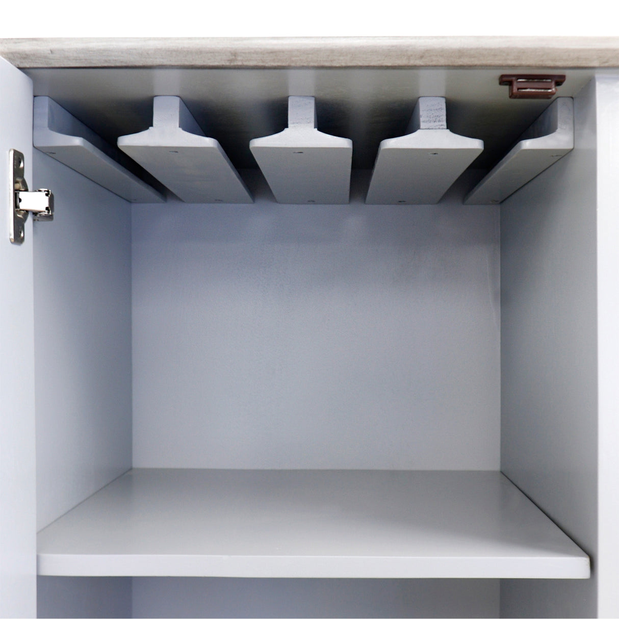 Pasargad Home Oliver Bar Cabinet with 2 Shelf, Drawer & Mirror - 35.5"W x 16.5"D x 67.25"H