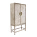 Pasargad Home Oliver Bar Cabinet with 2 Shelf, Drawer & Mirror - 35.5"W x 16.5"D x 67.25"H