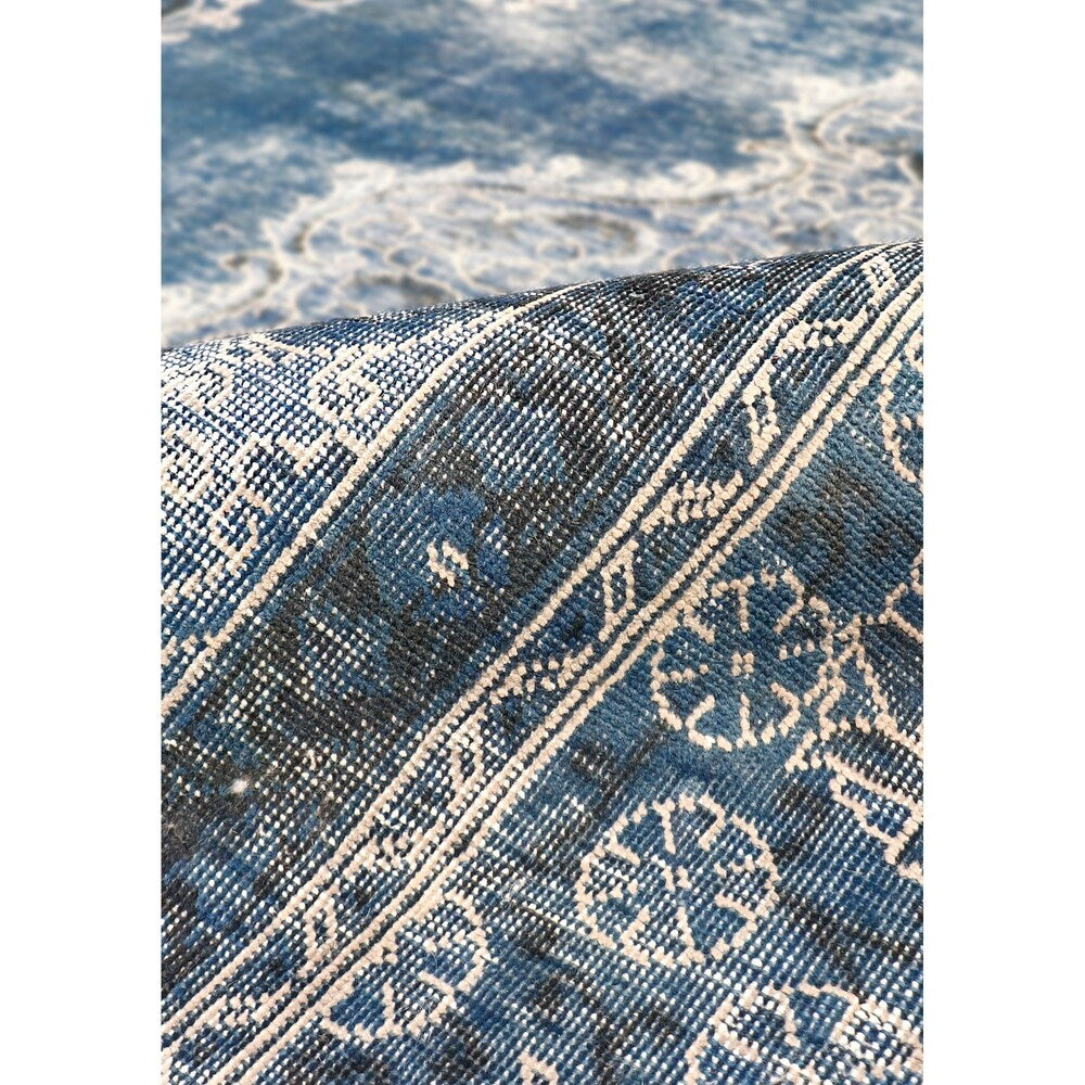 Pasargad Home Overdyes Collection Hand-Knotted Wool Area Rug - 10' x 14'