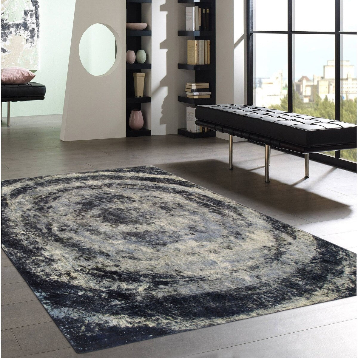 Pasargad Home Overdyes Collection Hand-Knotted Wool Area Rug - 8' 4" X 10' 3"
