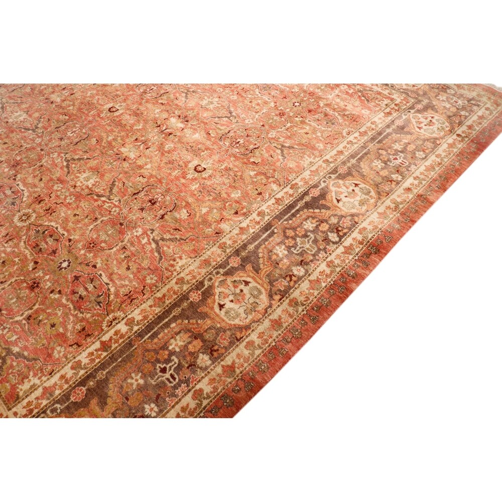 Pasargad Home Tabriz Collection Hand-Knotted Lambs Wool Area Rug - 8' 2" X 8' 2"