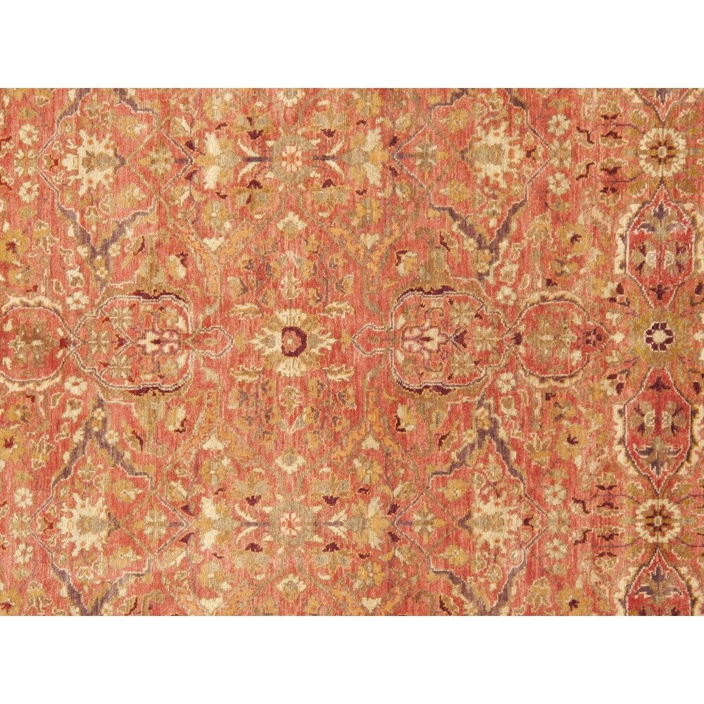 Pasargad Home Tabriz Collection Hand-Knotted Lambs Wool Area Rug - 8' 2" X 8' 2"