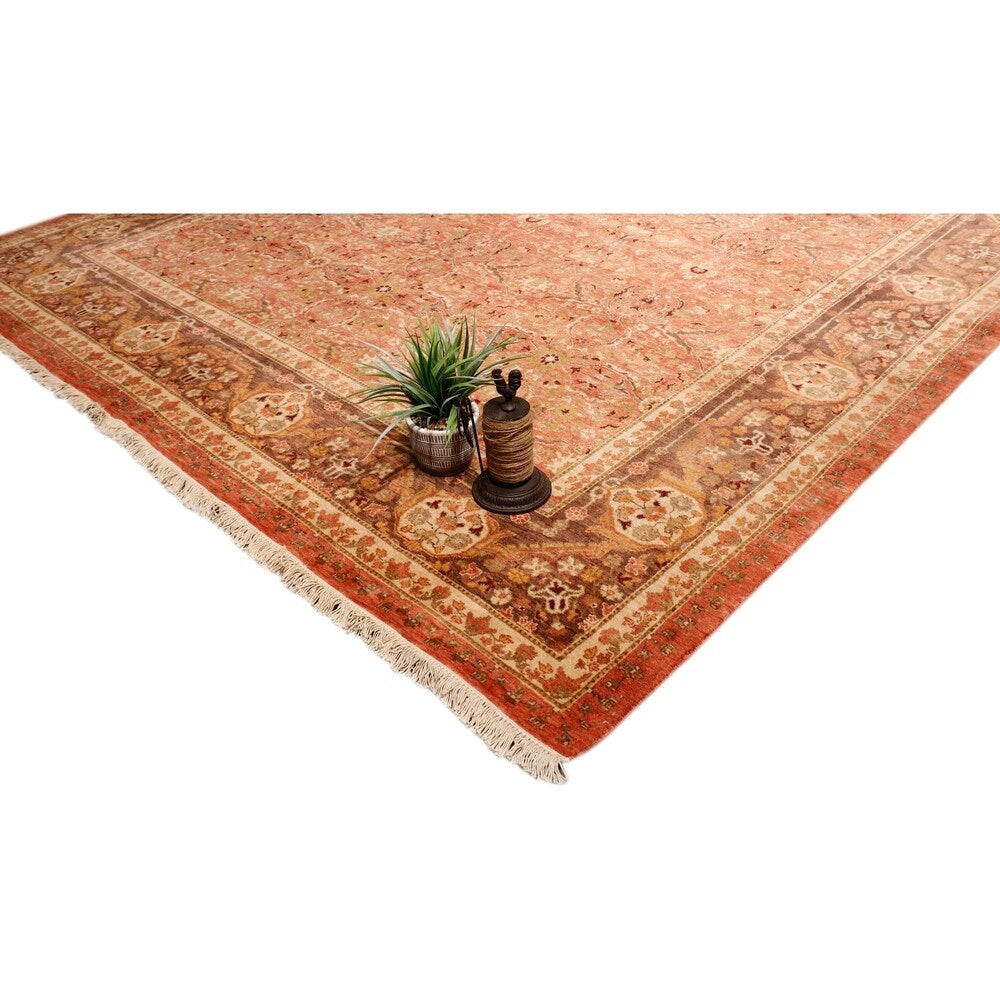 Pasargad Home Tabriz Collection Hand-Knotted Lambs Wool Area Rug - 8' 2" X 8' 2"