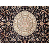 Pasargad Home Tabriz Collection Hand-Knotted Pure Silk Area Rug - 8' 0" X 10' 0"
