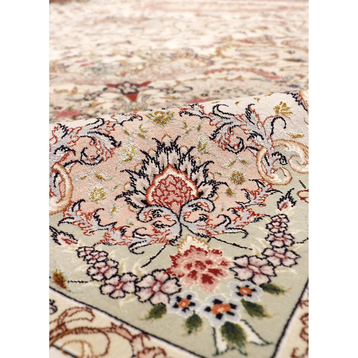 Pasargad Home Tabriz Hand-Knotted Silk & Wool Area Rug - 16' 3" x 27' 2"