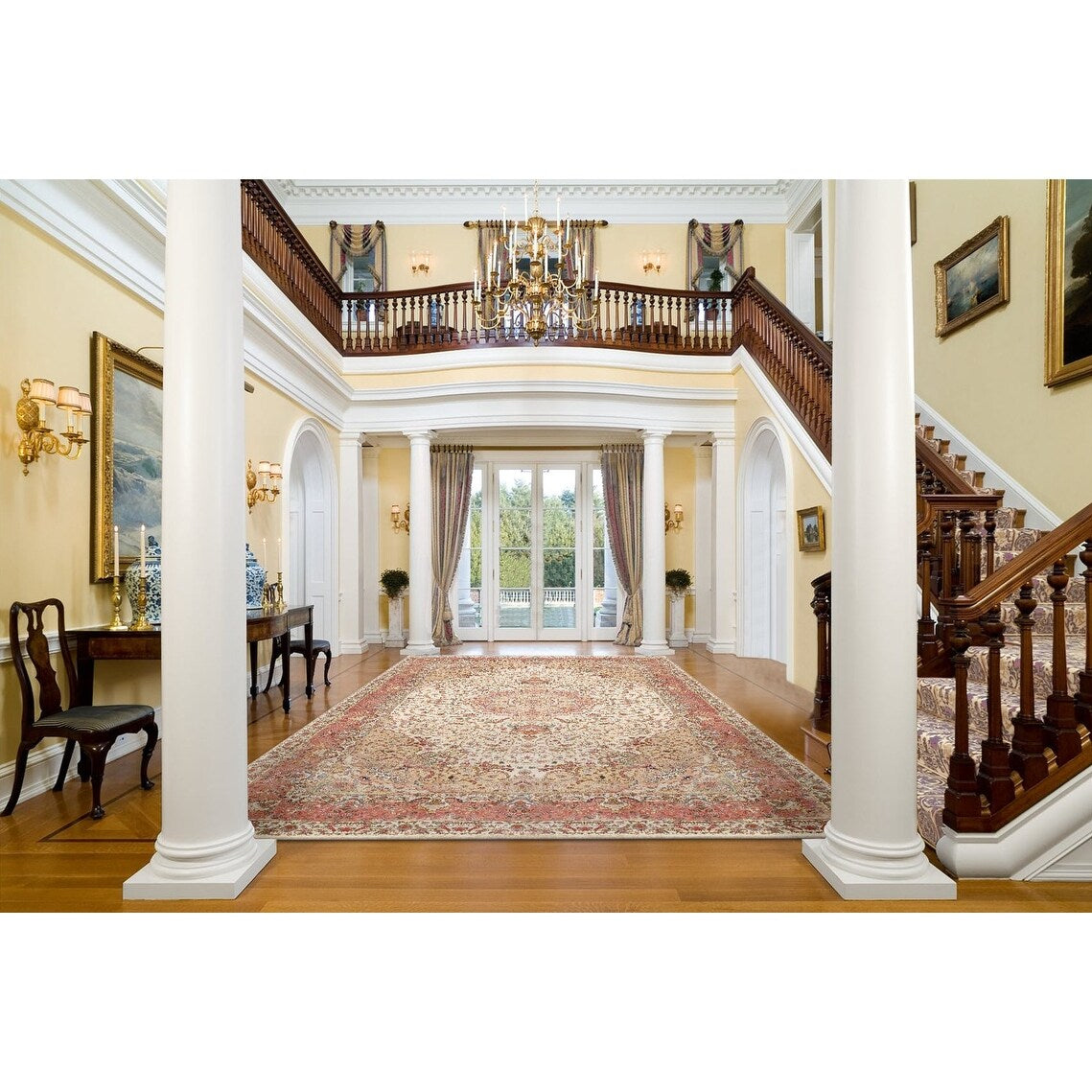 Pasargad Home Tabriz Hand-Knotted Silk & Wool Area Rug - 16' 3" x 27' 2"