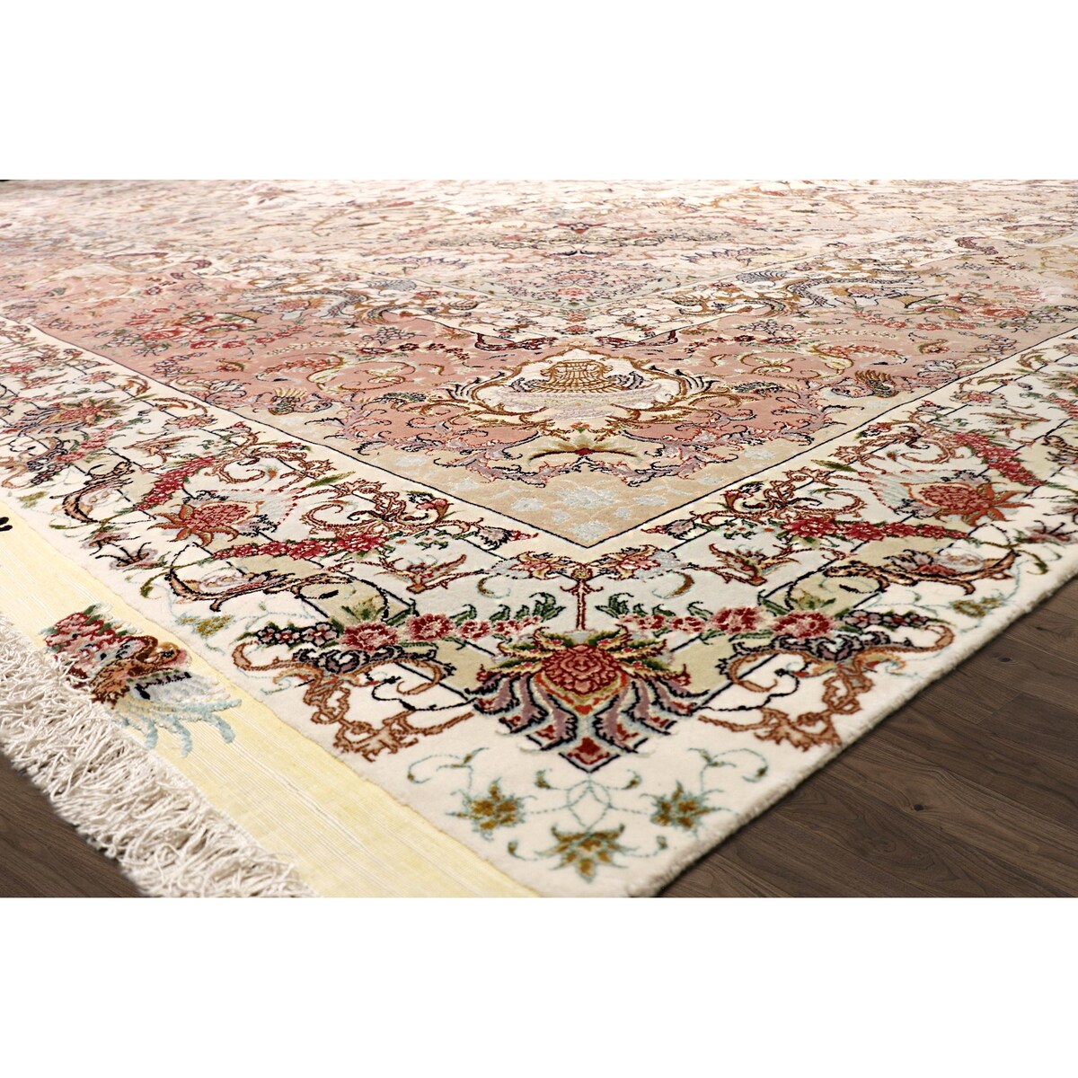 Pasargad Home Tabriz Hand-Knotted Silk & Wool Area Rug - 16' 3" x 27' 2"