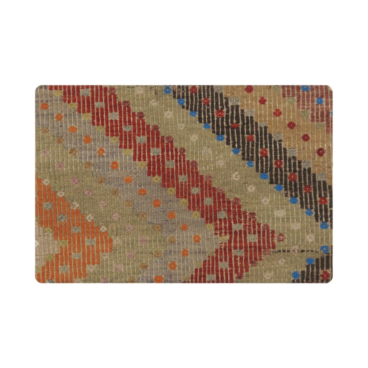 Pasargad Home Turkish Vintage Kilim Multi Color Pillowcase - 16" x 24"