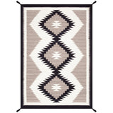 Pasargad Home Tuscany Reversible Wool Ivory Area Rug - 4' 0'' X 5'11''