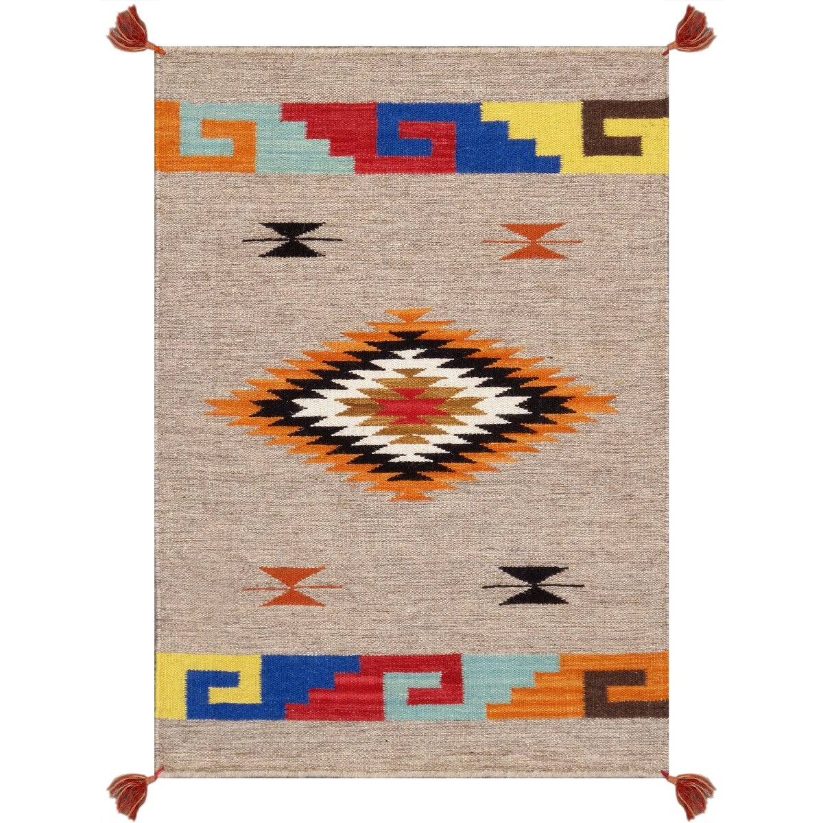 Pasargad Home Tuscany Reversible Wool Mocha Area Rug - 2' 2'' X 3' 1''