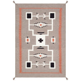 Pasargad Home Tuscany Reversible Wool Mocha Area Rug - 4' 1'' X 5'11''