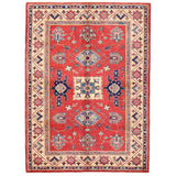 Pasargad Kazak Hand-knotted 'rust/ Ivory' Wool Area Rug - 5' x 7'