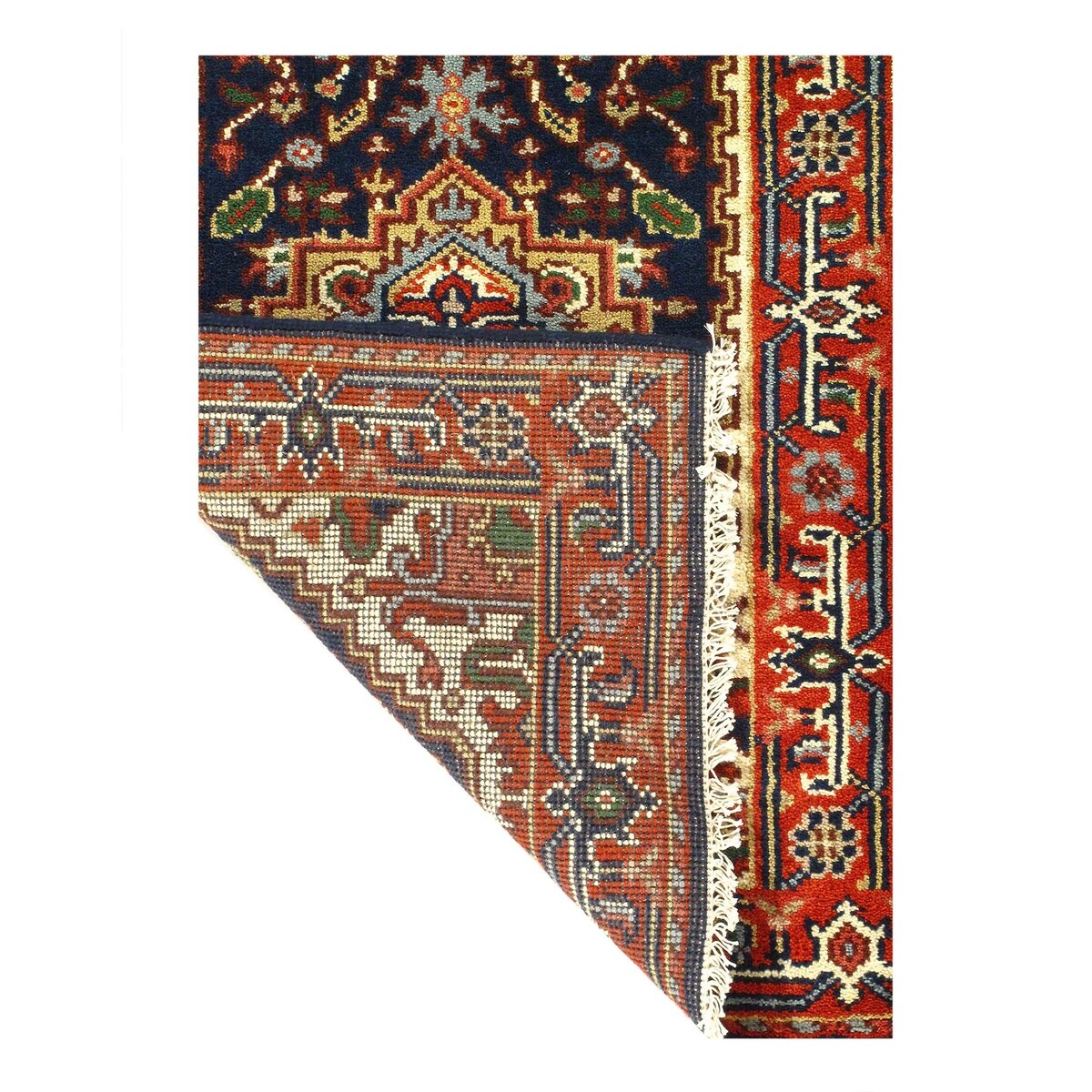 Pasargad Navy Blue Hand Knotted Serapi Runner - 2'07'' x 20'