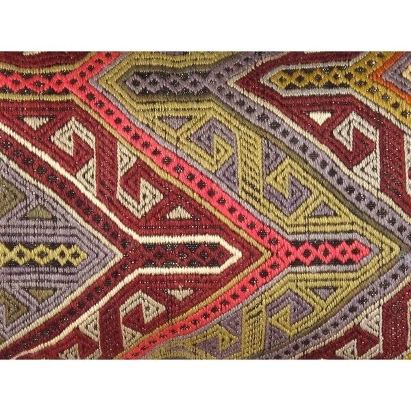 Pasargad Vintage Turkish Kilim Lumber Pillow (16" X 24")