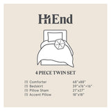 Paseo Road by HiEnd Accents Accents Del Rio Tooled Faux Leather Comforter Set, 5PC