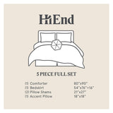Paseo Road by HiEnd Accents Accents Del Rio Tooled Faux Leather Comforter Set, 5PC
