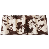 Paseo Road by HiEnd Accents Elsa Cowhide Reversible Quilted Valance, 18"x56"