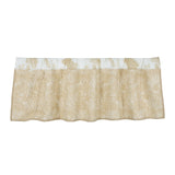 Paseo Road by HiEnd Accents Elsa Cowhide Reversible Quilted Valance, 18"x56"