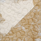 Paseo Road by HiEnd Accents Elsa Cowhide Reversible Quilted Valance, 18"x56"