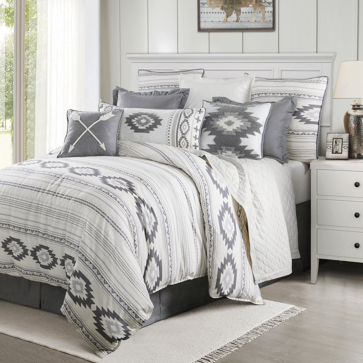 Paseo Road by HiEnd Accents Free Spirit Southwestern Aztec Comforter Set, 4PC