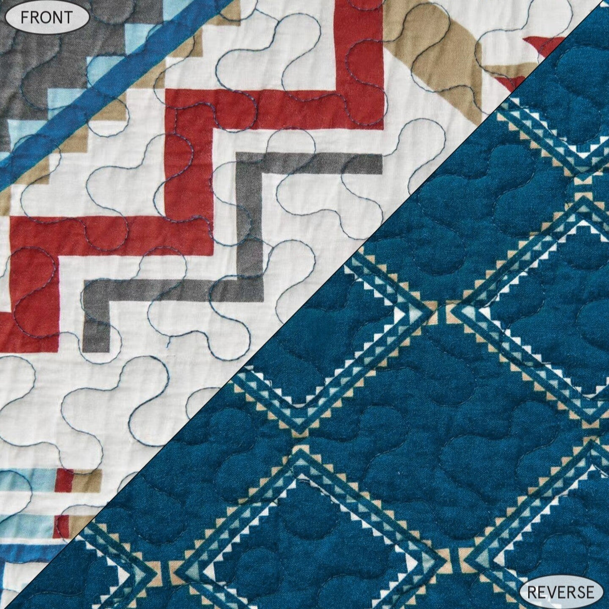 Paseo Road Spirit Valley Southwestern Bedding Aztec 3 Piece Quilt Set