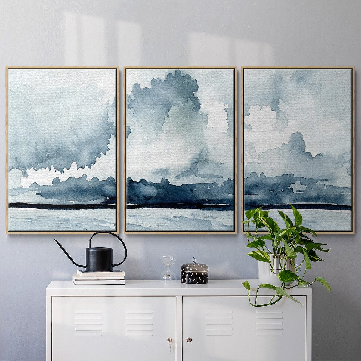 Passing Rain Storm I - Multi Piece Framed Canvas