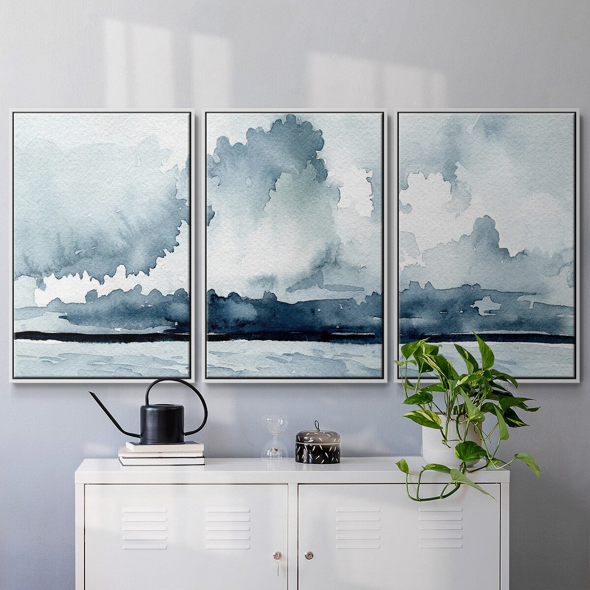 Passing Rain Storm I - Multi Piece Framed Canvas