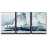 Passing Rain Storm I - Multi Piece Framed Canvas