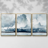 Passing Rain Storm I - Multi Piece Framed Canvas