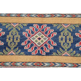 Pastel Color Stripe Super Kazak Geometric Oriental Area Rug Handmade - 9'2" x 11'8"