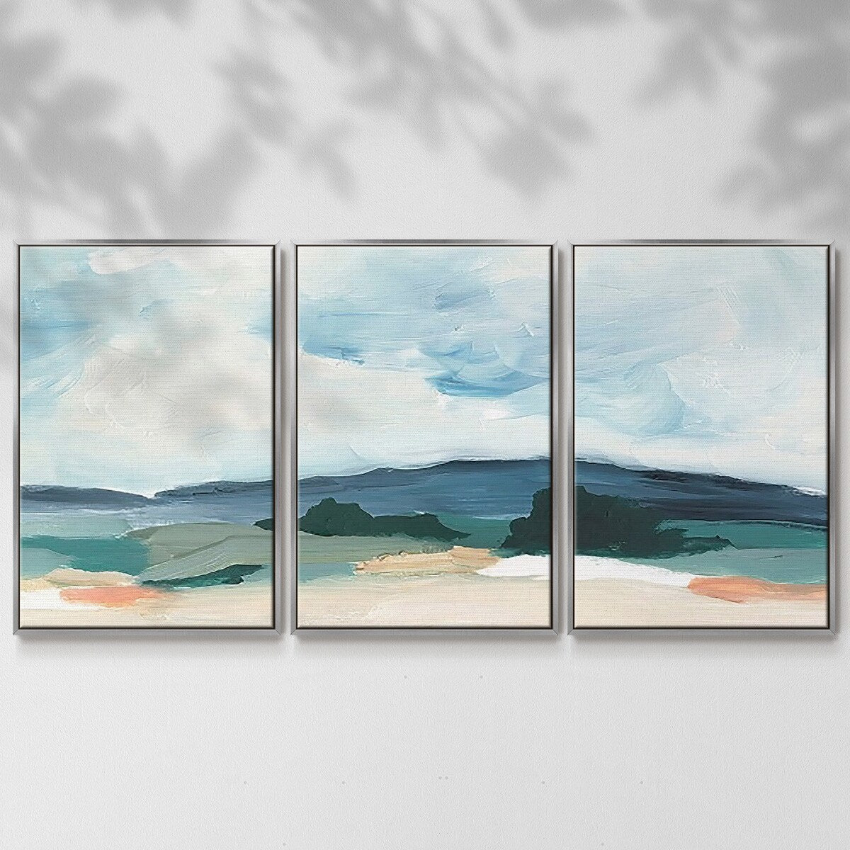 Pastel Vista II - Multi Piece Framed Canvas