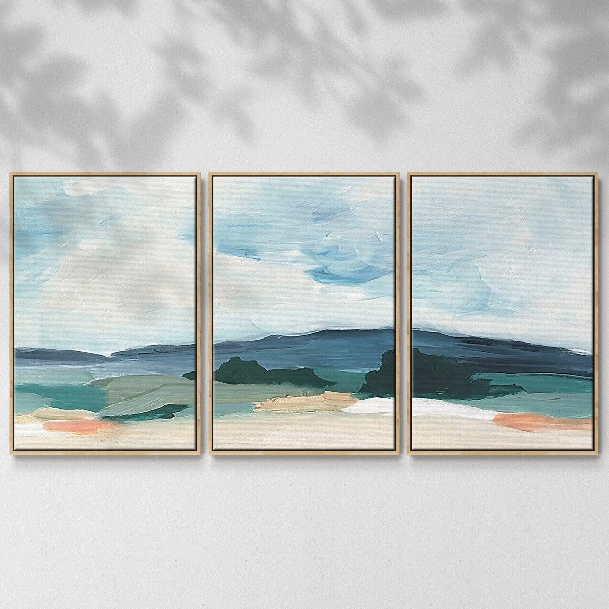 Pastel Vista II - Multi Piece Framed Canvas