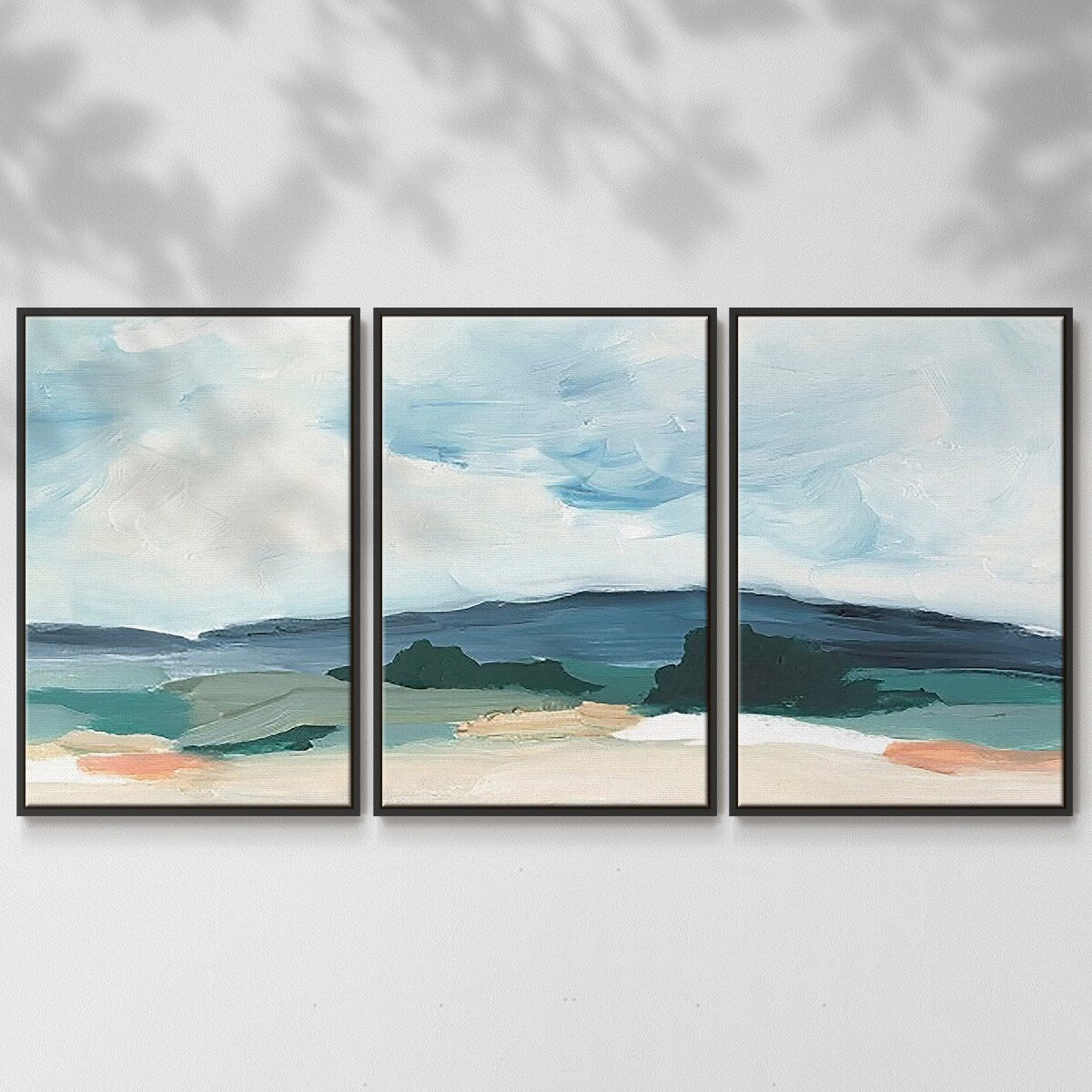 Pastel Vista II - Multi Piece Framed Canvas