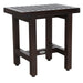 Patented Grate Lotus Teak Shower Bench