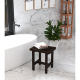 Patented Grate Lotus Teak Shower Bench