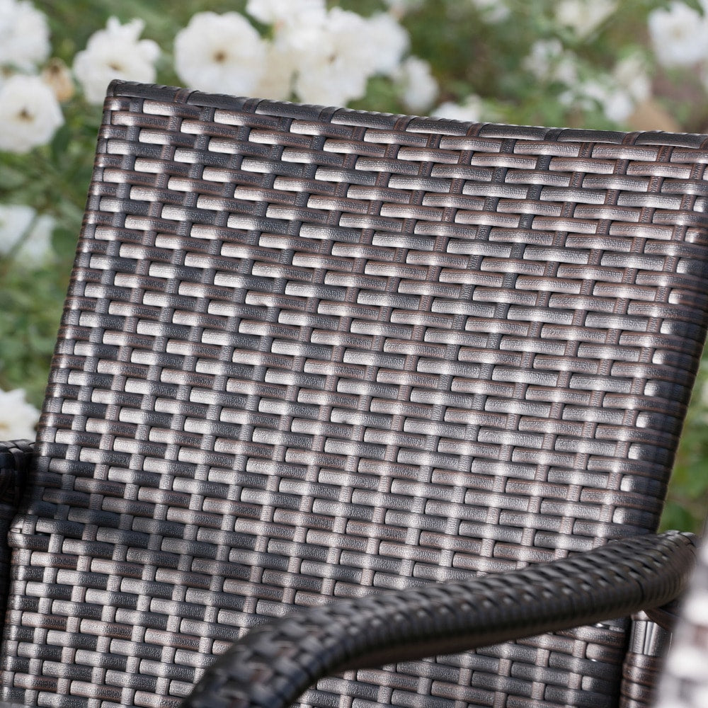 Patina Outdoor 5-piece Wicker 32-inch Round Bar Set by Christopher Knight Home
