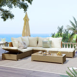 Patio 3-Piece Rattan Sofa Set