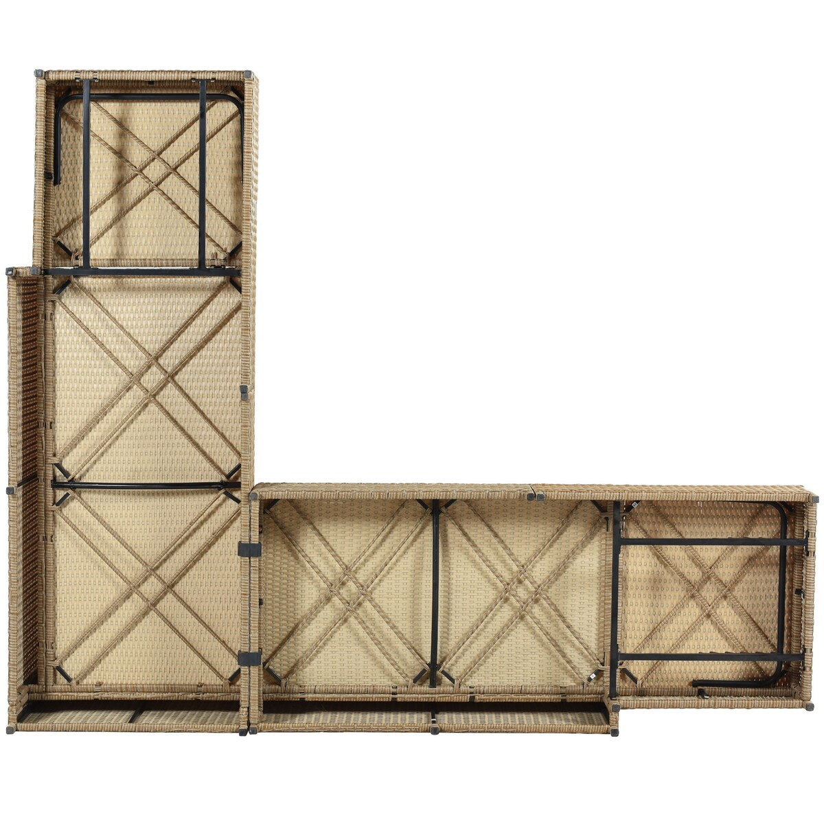 Patio 3-Piece Rattan Sofa Set