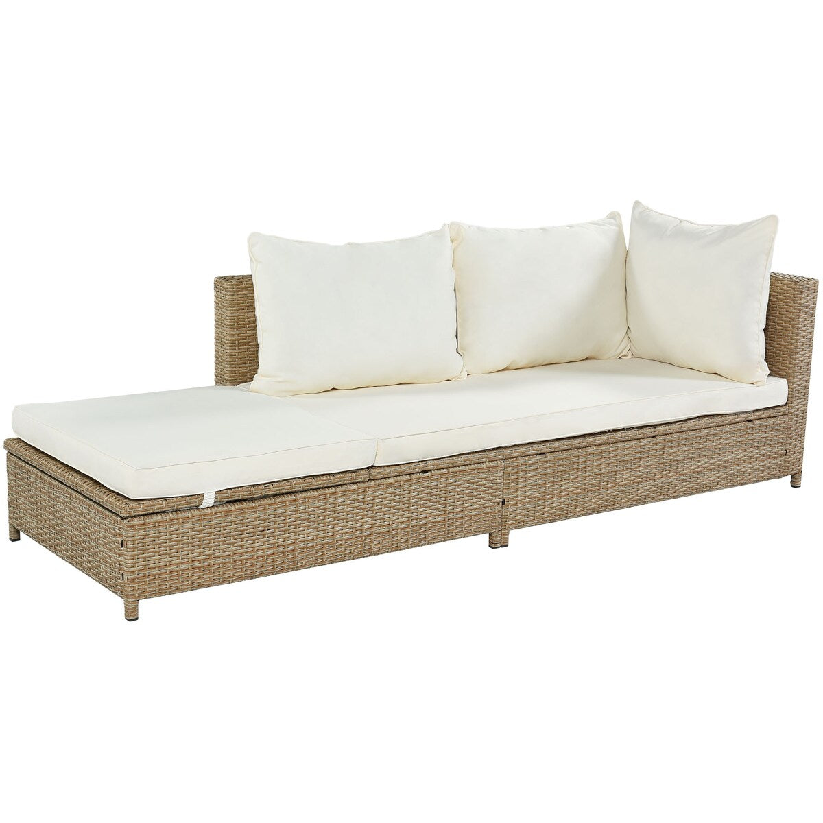 Patio 3-Piece Rattan Sofa Set
