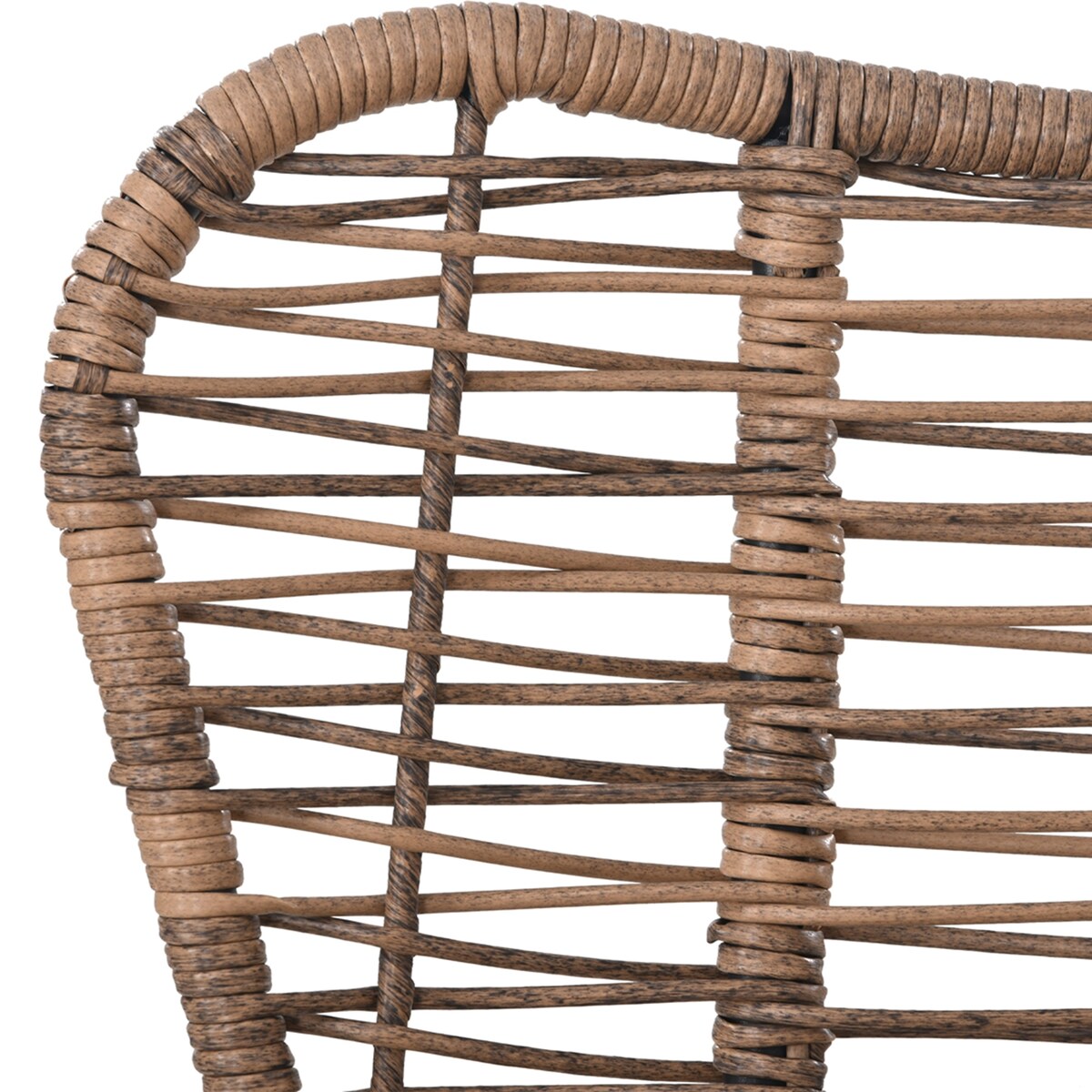 Patio 5-Piece Rattan Conversation Set with Stools