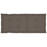 Patio Chairs 2 pcs with Taupe Cushions Solid Teak Wood