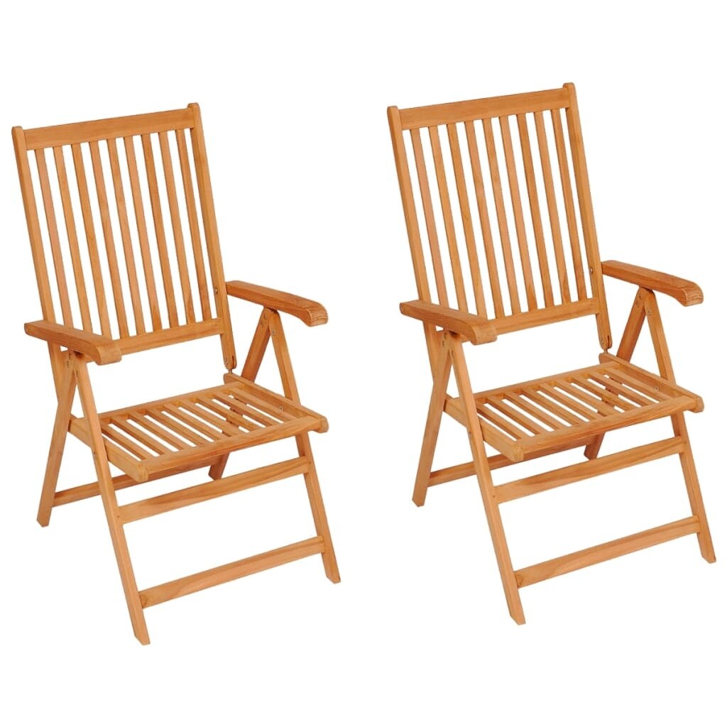 Patio Chairs 2 pcs with Taupe Cushions Solid Teak Wood