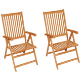 Patio Chairs 2 pcs with Taupe Cushions Solid Teak Wood