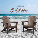 Patio Chairs HDPE for Lawn Deck Backyard, Plastic Outdoor Chairs