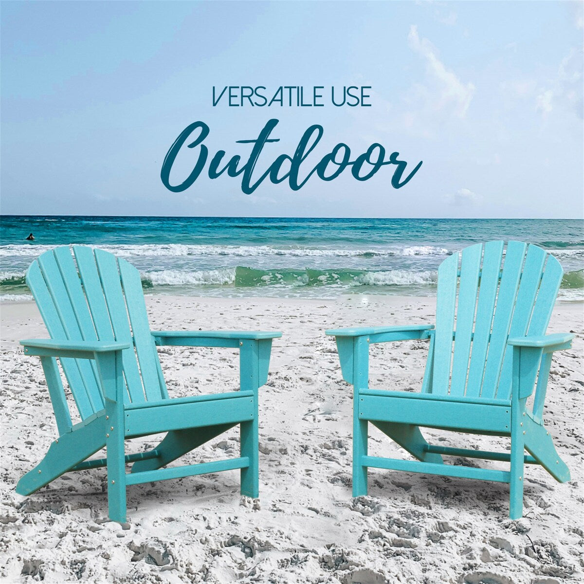 Patio Chairs HDPE for Lawn Deck Backyard, Plastic Outdoor Chairs
