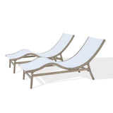 Patio Chaise Lounge Chair Outdoor Sun Lounger Set of 2
