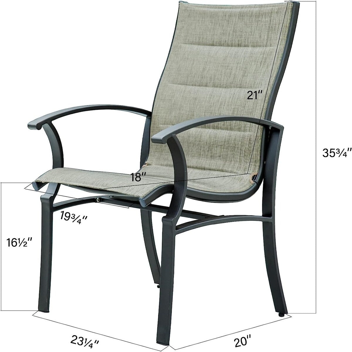 Patio Dining Chairs Set of 2