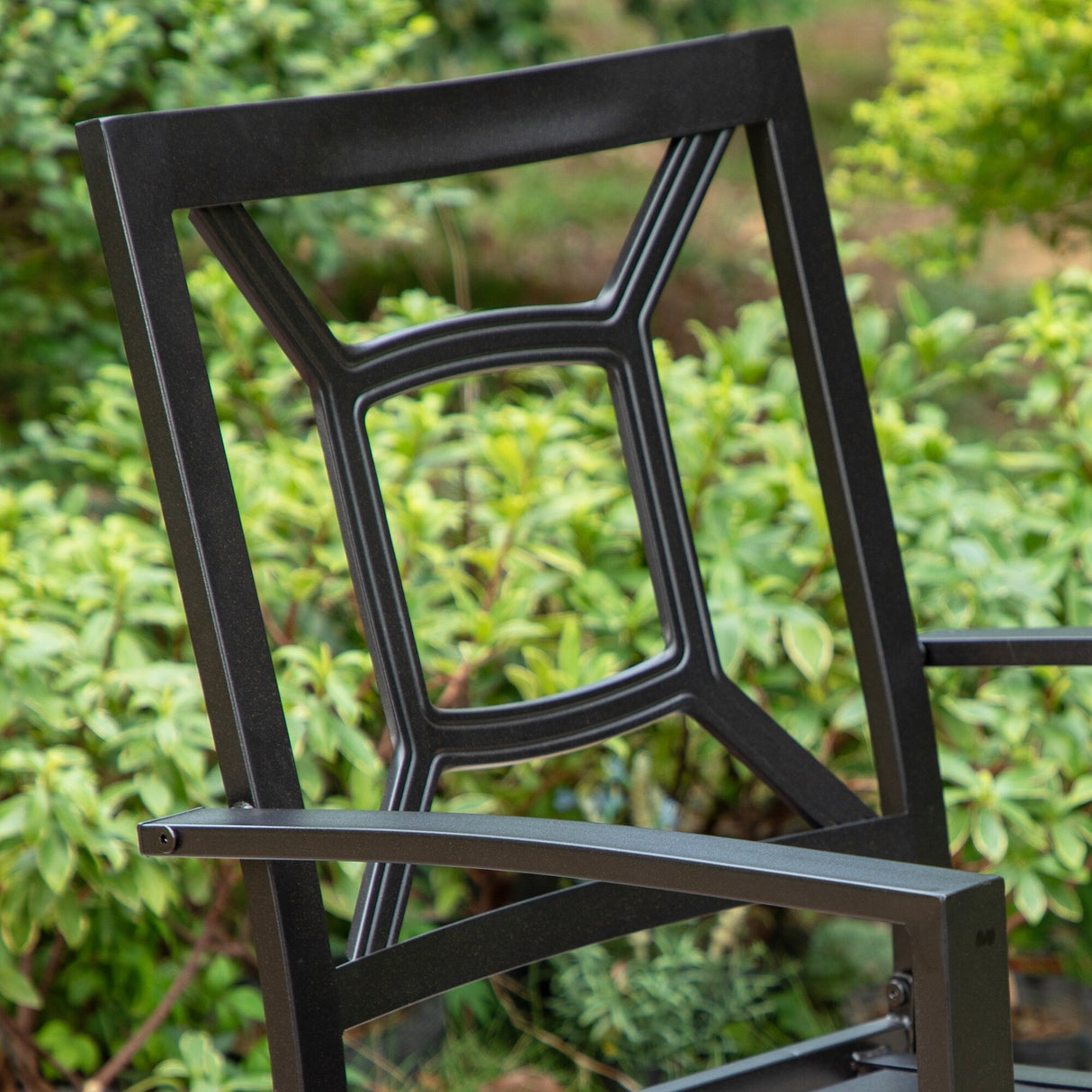 MAISON ARTS Patio E-coated Weather-resistant Stackable Dining Armchairs (Set of 2)