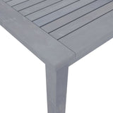 Patio Dining Table 84.6"x35.4"x29.1" Solid Acacia Wood