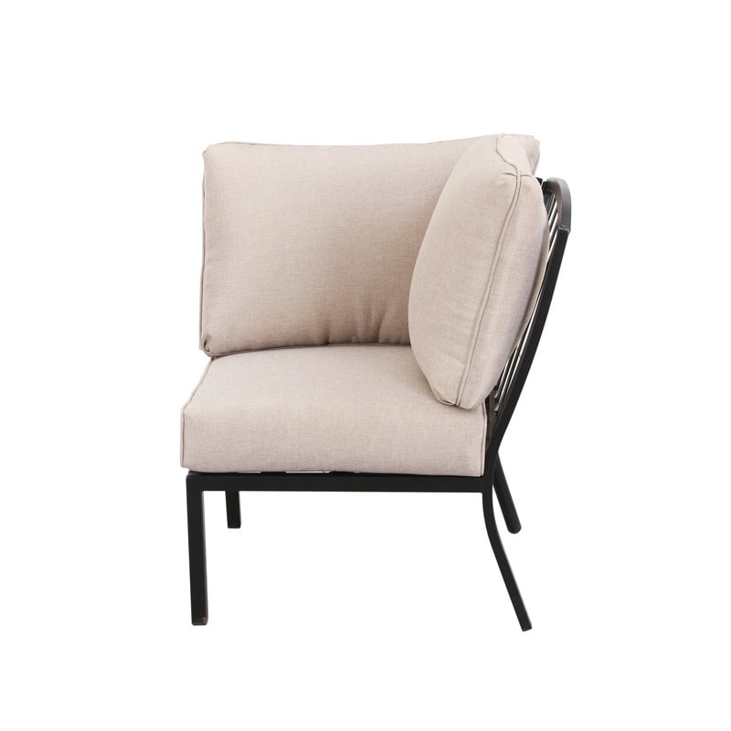 Patio Festival Outdoor Wave-Arm Col. Corner Chair